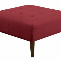Emerald Home Ottomans Binetti Ottoman, Brick Red