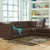 Benchcraft® Sectionals Maier - Walnut - Left Arm Facing Sofa 2 Pc Sectional