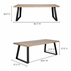 Moe's Home Collection Mila Rectangular Dining Table Tables