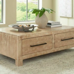 Signature Design By Ashley® Tables Belenburg - Brown - Cocktail Table With Storage