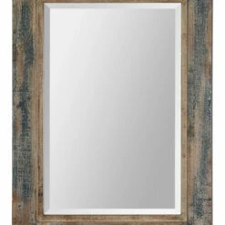 Accessories Uttermost Bozeman Distressed Blue Mirror