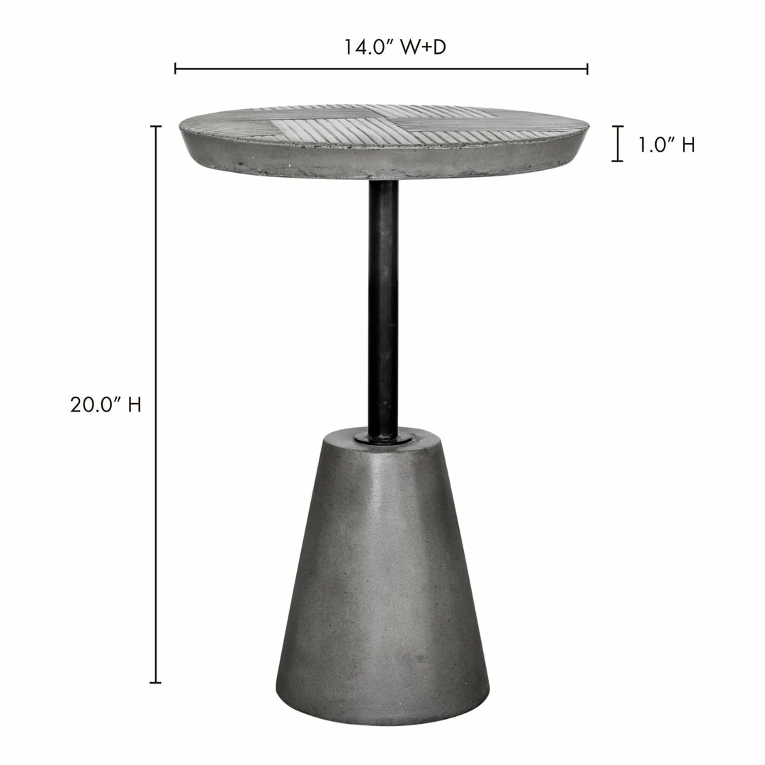 Discount โ๏ธ Moe's Home Collection Tables Foundation Outdoor Accent Table Grey ๐ฅฐ 7 Moe's Home Collection Tables Foundation Outdoor Accent Table Grey
