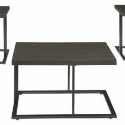 Ashley Furniture Airdon - Bronze Finish - Occasional Table Set (3/cn) Tables