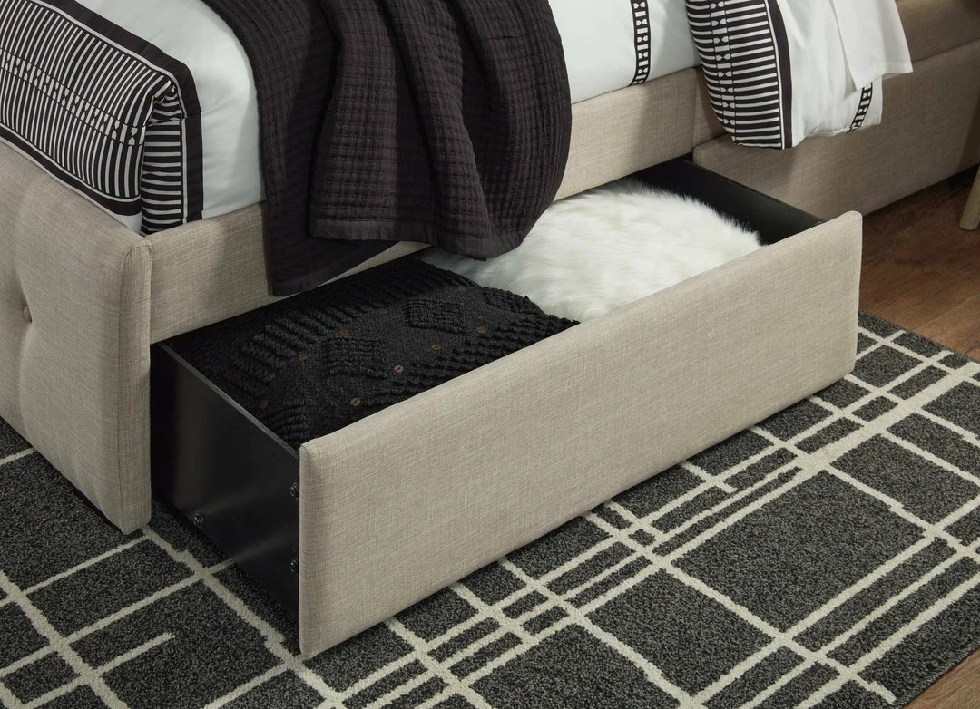 Best reviews of 👏 Signature Design By Ashley® Gladdinson - Gray - Queen Upholstered Bed With 4 Storage Drawers Beds 🌟 5 Signature Design By Ashley® Gladdinson - Gray - Queen Upholstered Bed With 4 Storage Drawers Beds