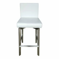 Moe's Home Collection Giro Swivel Barstool White Stools
