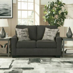 Signature Design By Ashley® Lucina - Charcoal - Loveseat
