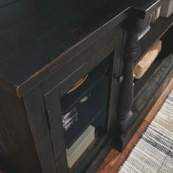 Ashley Furniture TV Stands Mallacar - Black - Xl Tv Stand W/fireplace Option