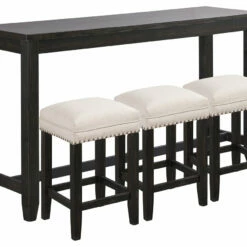 Ashley Furniture Dining Room Sets Anchorville - Dark Brown - Rect Drm Counter Tbl Set(4/cn)