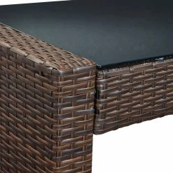 Ashley Furniture Outdoor Sets East - Dark Brown - Loveseat W/table (2/cn)