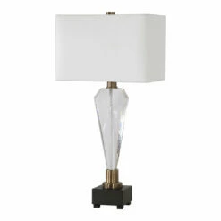 Uttermost Cora Geometric Crystal Table Lamp
