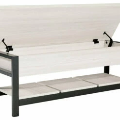 Signature Design By Ashley® Benches Rhyson - White - Storage Bench