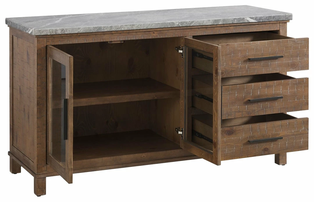 Cheap ๐ Ashley Furniture Servers Aleeda - Brown/white - Dining Room Server โ๏ธ 5 Ashley Furniture Servers Aleeda - Brown/white - Dining Room Server