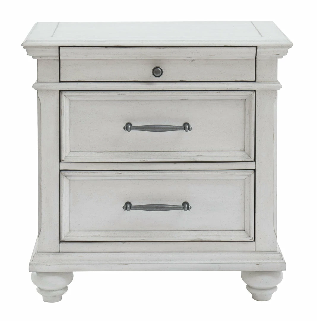 Deals 👏 Ashley Furniture Kanwyn - Whitewash - Three Drawer Night Stand 🤩 7 Ashley Furniture Kanwyn - Whitewash - Three Drawer Night Stand