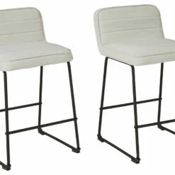 Ashley Furniture Nerison - Patterned - Upholstered Barstool (2/CN)