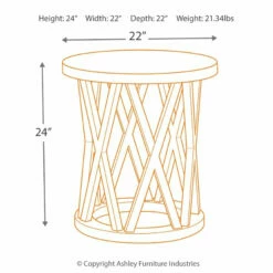 Deals ๐ฅฐ Ashley Furniture Sharzane - Grayish Brown - Round End Table ๐ 15 Ashley Furniture Sharzane - Grayish Brown - Round End Table