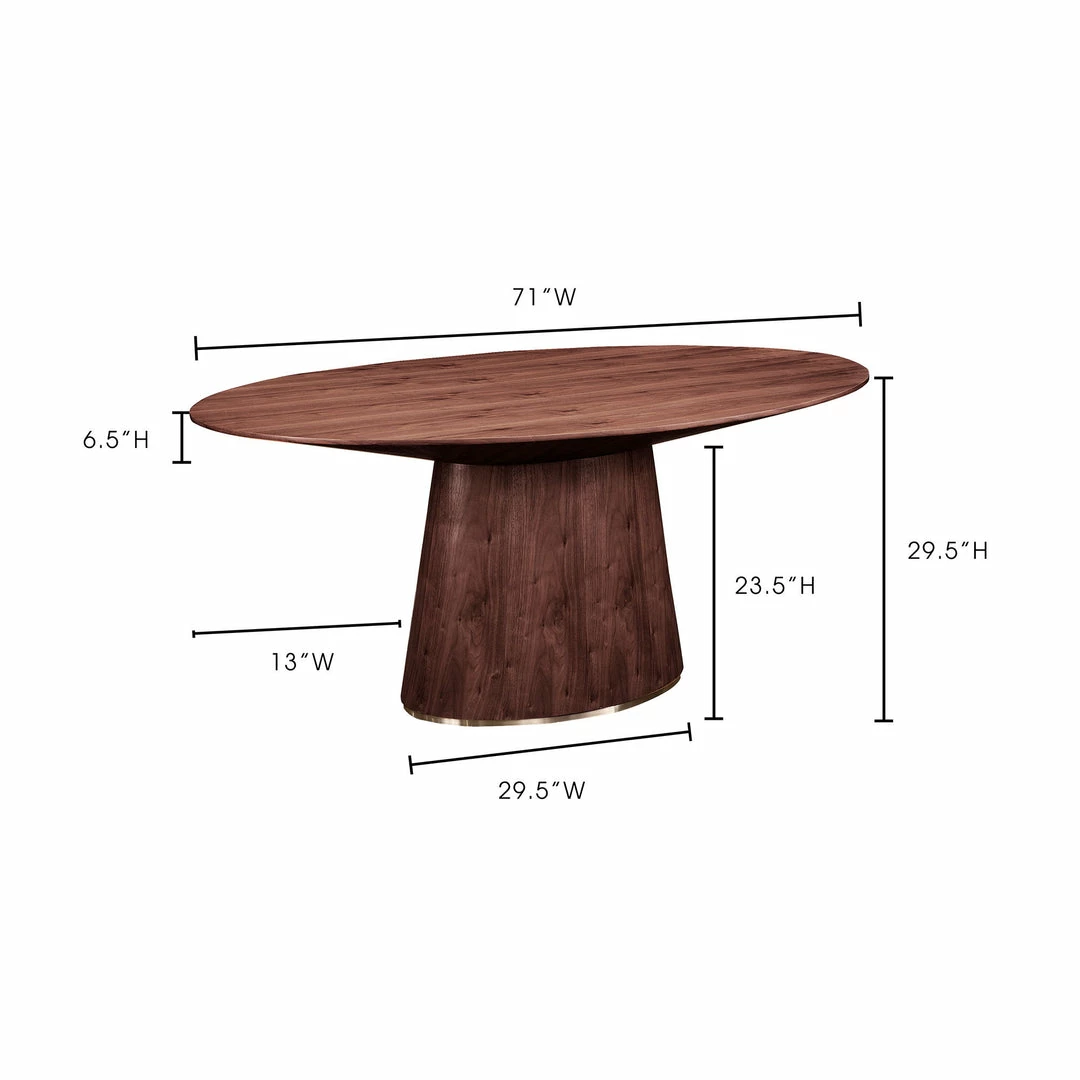 Top 10 🔥 Moe's Home Collection Tables Otago Oval Dining Table Walnut 🤩 4 Moe's Home Collection Tables Otago Oval Dining Table Walnut