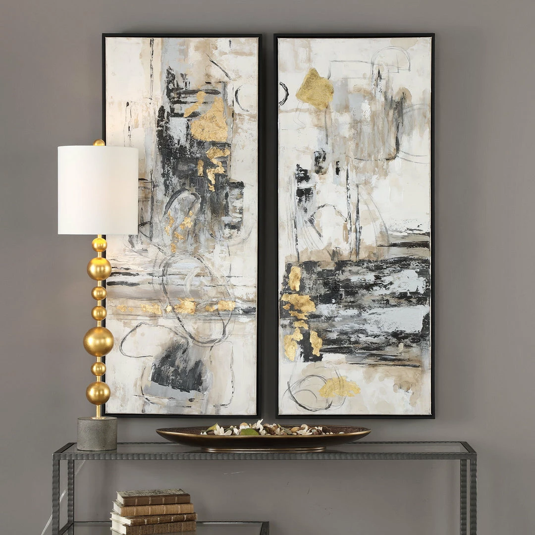 New 🎉 Accessories Uttermost Life Scenes Abstract Art S/2 🥰 4 Accessories Uttermost Life Scenes Abstract Art S/2