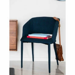 Moe's Home Collection William Dining Chair Navy Blue