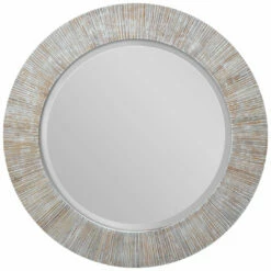 Accessories Uttermost Repose Whitewash Round Mirror