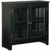Ashley Furniture Cabinets Nalinwood - Black - Accent Cabinet