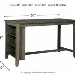 Ashley Furniture Caitbrook - Dark Gray - Rect Dining Room Counter Table