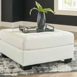 Signature Design By Ashley® Ottomans Donlen - White - Oversized Accent Ottoman