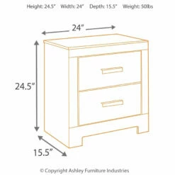 Top 10 ✨ Ashley Furniture Culverbach - Gray - Two Drawer Night Stand 🔥 14 Ashley Furniture Culverbach - Gray - Two Drawer Night Stand