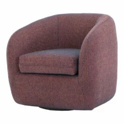 Moe's Home Collection Maurice Swivel Chair Rosa Orange