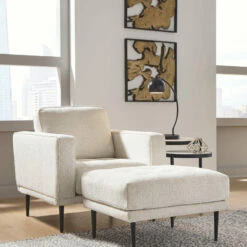 Signature Design By Ashley® Chair & Ottoman Sets Caladeron - Sandstone - 2 Pc. - Chair, Ottoman