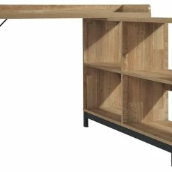 Ashley Furniture Gerdanet - Light Brown/black - L-desk