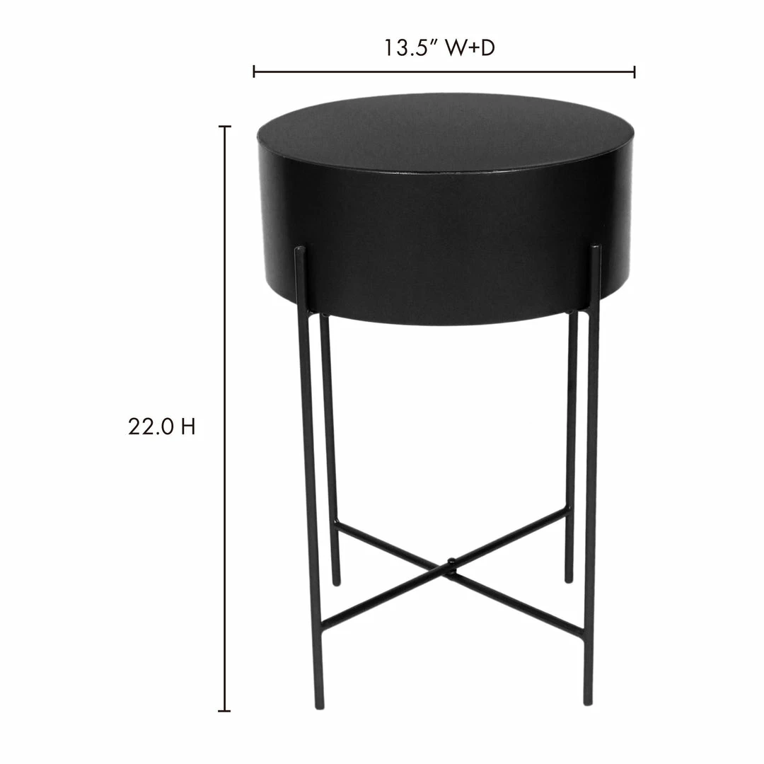 Budget ๐ Moe's Home Collection Aston Accent Table Black ๐ 4 Moe's Home Collection Aston Accent Table Black