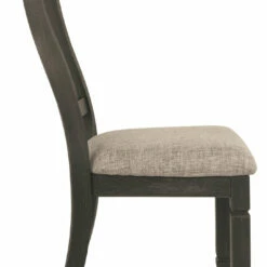 Ashley Furniture Tyler - Black/grayish Brown - Dining Uph Side Chair (2/cn) - Slatback