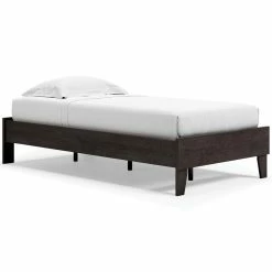 Ashley Furniture Piperton - Brown / Black - Twin Platform Bed Beds