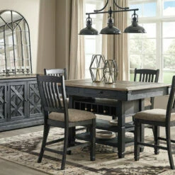 Top 10 🔔 Signature Design By Ashley® Dining Room Sets Tyler Creek - Black/Gray - Rectangular Dining Room Counter Table, 4 Upholstered Barstools 🌟 7 Signature Design By Ashley® Dining Room Sets Tyler Creek - Black/Gray - Rectangular Dining Room Counter Table, 4 Upholstered Barstools