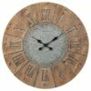 Ashley Furniture Accessories Payson - Antique Gray/natural - Wall Clock