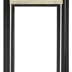 Outlet ✔️ Ashley Furniture Tables Cainthorne - Distressed White/black - Accent Table (3/cn) 🎁 20 Ashley Furniture Tables Cainthorne - Distressed White/black - Accent Table (3/cn)