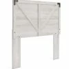 Ashley Furniture Shawburn - Whitewash - Full Crossbuck Panel Hdbd