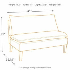 Ashley Furniture Arrowrock - White/gray - Accent Bench Benches