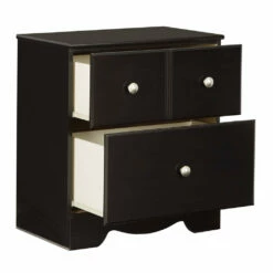 Ashley Furniture Nightstands Mirlotown - Almost Black - Two Drawer Night Stand