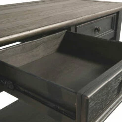 Ashley Furniture Tyler - Grayish Brown/black - Sofa Table Tables