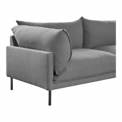 Moe's Home Collection Sectionals Jamara Sectional Charcoal Right