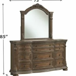 Signature Design By Ashley® Bedroom Sets Charmond - Ultimate Best In Class Dresser, Mirror, Upholstered Sleigh Bed