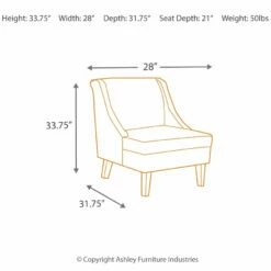 Ashley Furniture Clarinda - Classic Slipper Chair - Accent Chairs