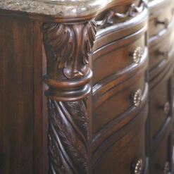 Ashley Furniture Dressers North Shore - Dark Ultimate Best In Class Dresser, Mirror