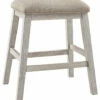 Cheapest ๐งจ Ashley Furniture Skempton - White - Upholstered Stool (2/cn) ๐ 2 Ashley Furniture Skempton - White - Upholstered Stool (2/cn)