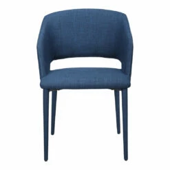 Moe's Home Collection William Dining Chair Navy Blue