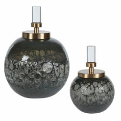 Table Decor Uttermost Cessair Art Glass Bottles, S/2