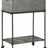 Ashley Furniture Vossman - Antique Gray/brown - Beverage Tub