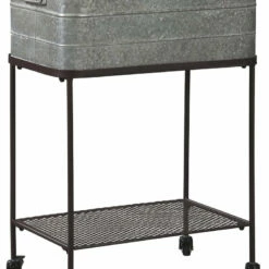 Ashley Furniture Vossman - Antique Gray/brown - Beverage Tub