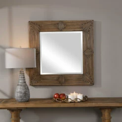 Accessories Uttermost Traveler Geometric Square Mirror